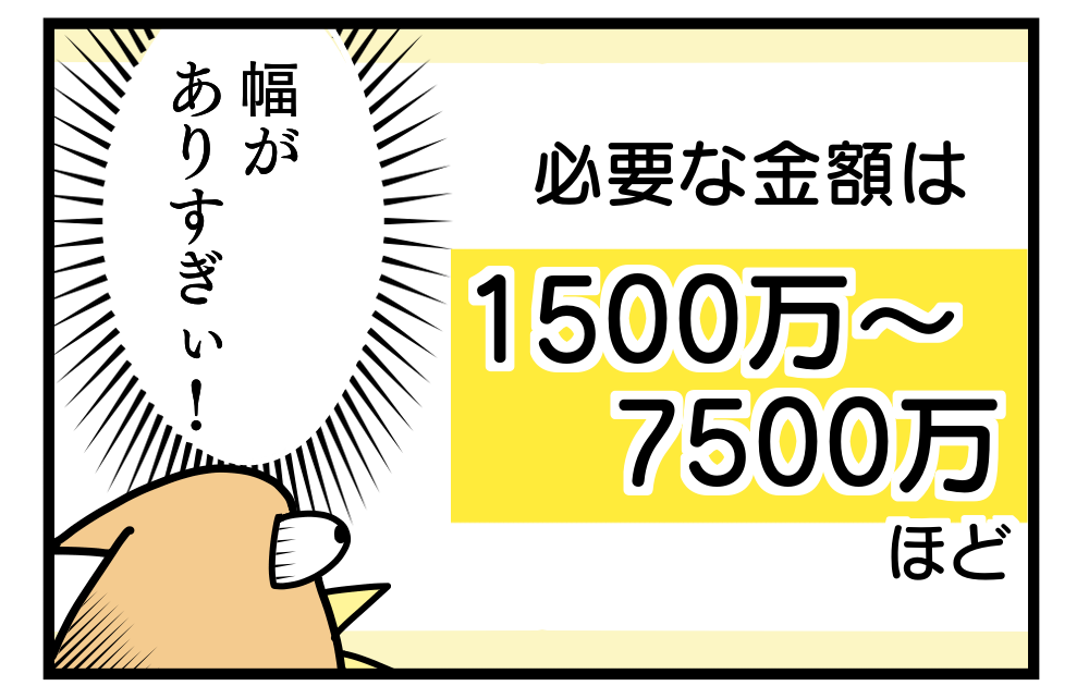 FIREに必要な金額が記載された漫画の1コマ